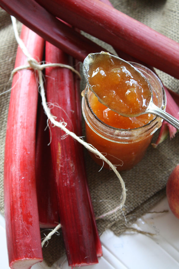Peach Rubarb Ginger Jam