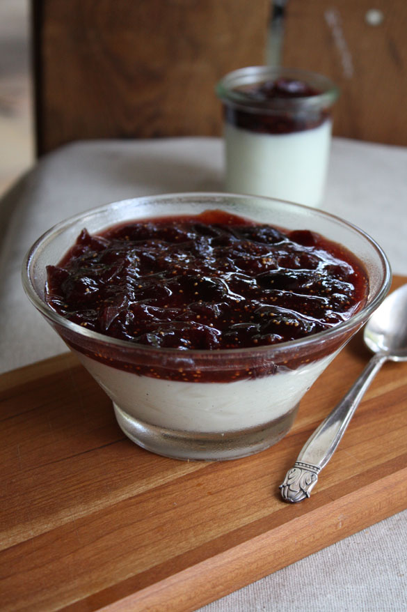 Port and Fig Panna Cotta